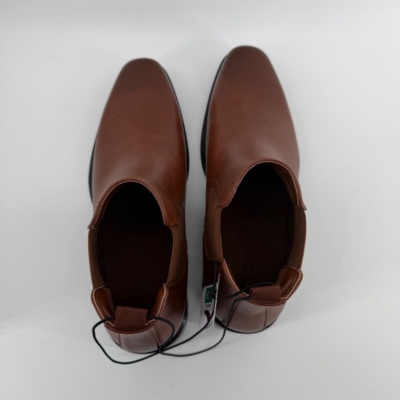 Perry Ellis Portfolio Mens Brown Chelsea Dress Boots Size 10 Item 1904706 - Picture 4 of 8